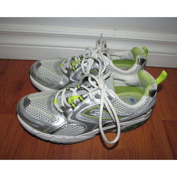 Dr Scholl's Silver Green Walking Shoes - Sz 7.5 - Picture 1 of 7